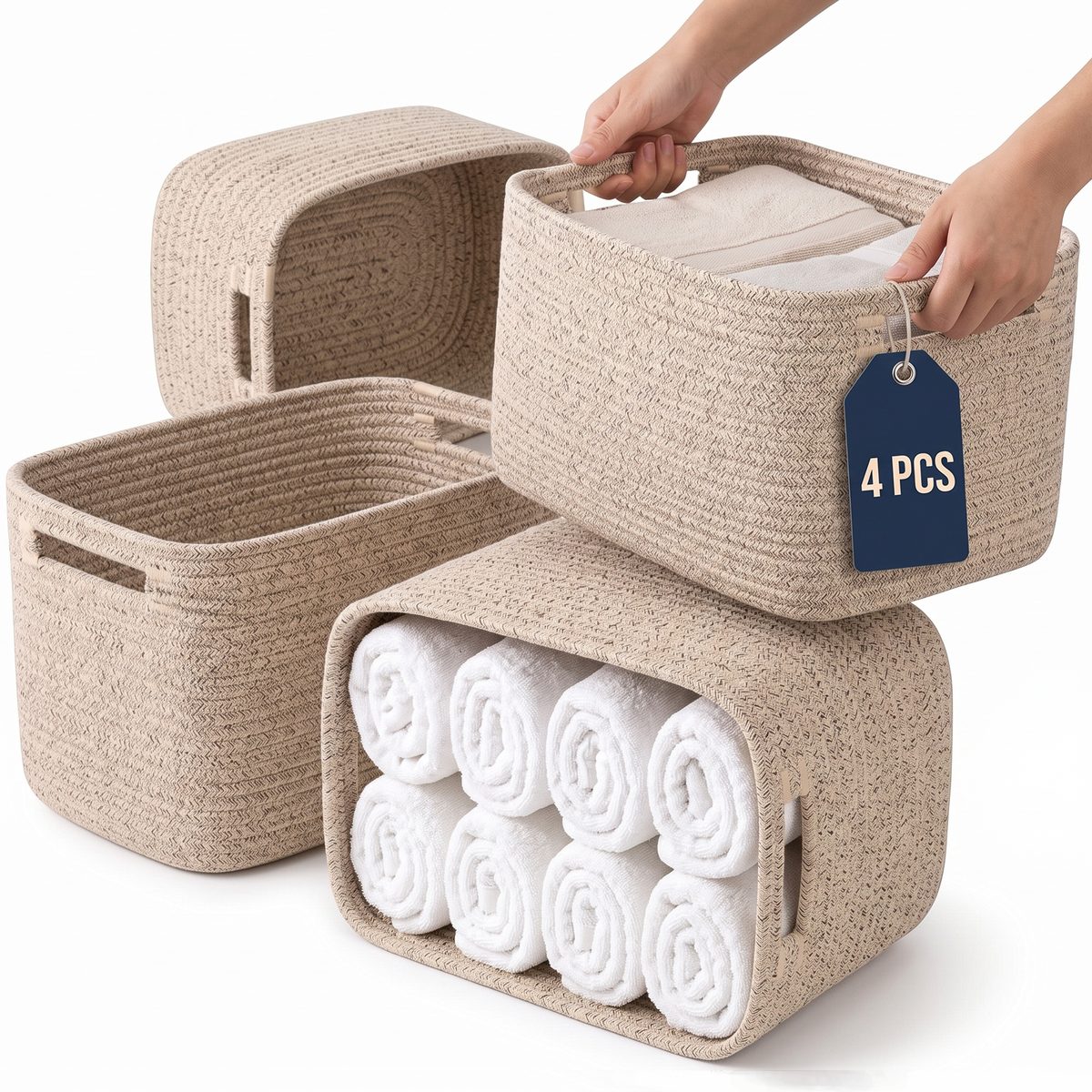 Storage baskets listing image, after redesign
